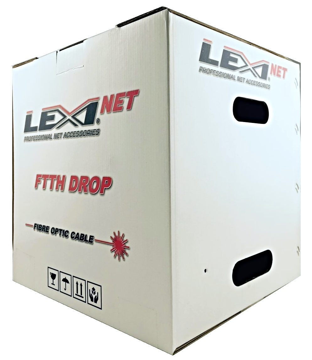 DROP LEXI FTTx 12 optická vlákna singlemode 9/125, G.657A1 BLACK LSOH-BOX