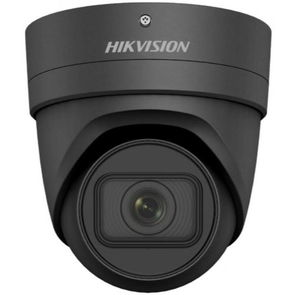 DS-2CD2H46G2-IZS(2.8-12mm)/C/BLACK 4MPix IP Turret AcuSense kamera; IR 40m, Audio, Alarm, IK10, černá