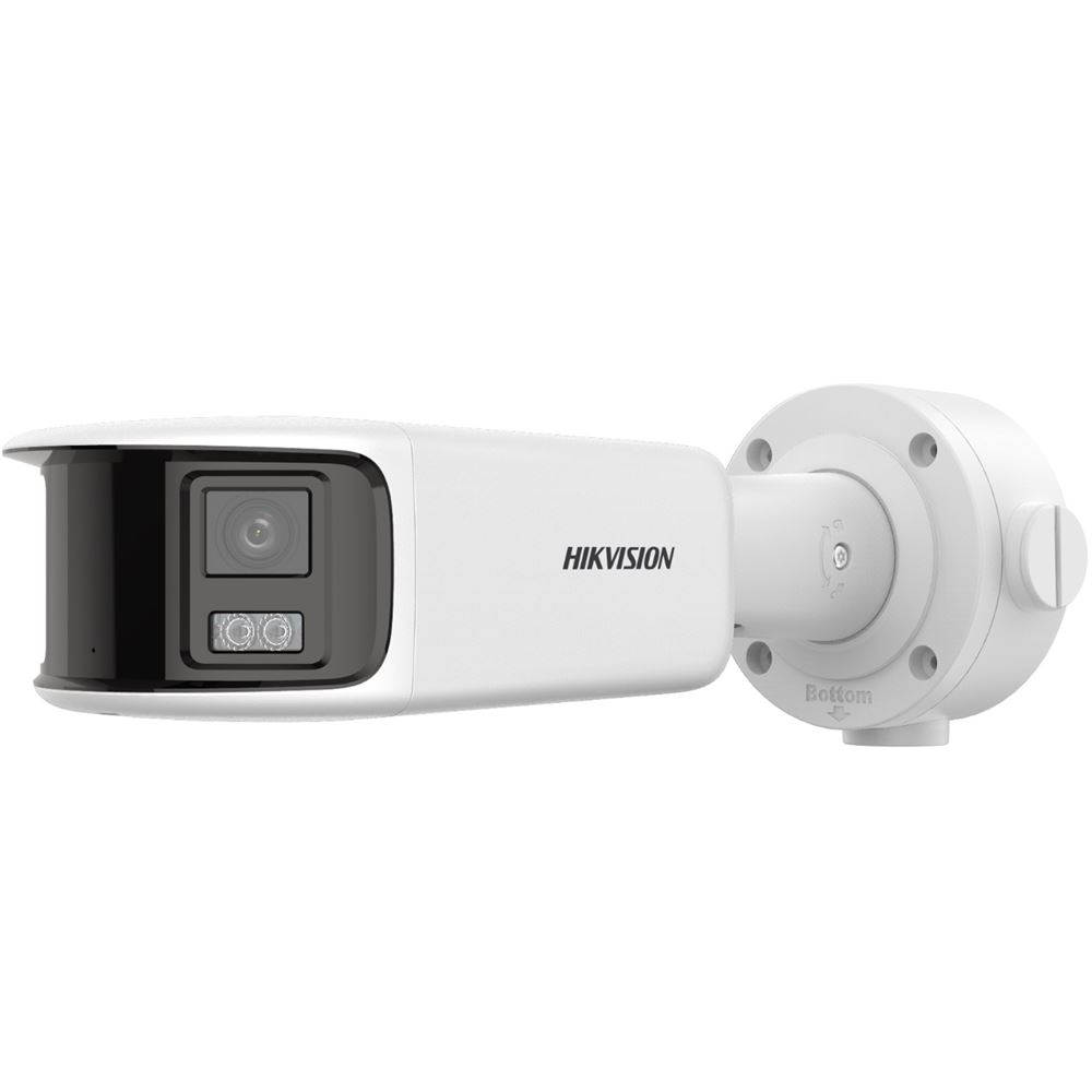 DS-2CD3T87G2P-LSU/SL(4mm)(C) 8MPix IP ColorVu AcuSense panoramatická kamera; LED 40m, WDR 130dB, Audio, Alarm, Mikrofon, blikač,
