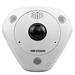 DS-2CD6365G0-IVS(1.27mm) 6MPix IP Fisheye kamera; IR 15m, Audio, Alarm, mikrofon, reproduktor, IP67, IK10