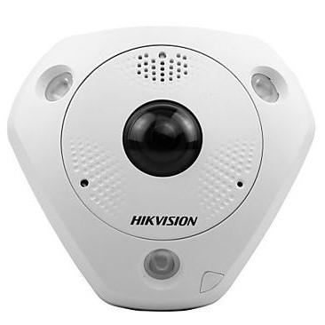 DS-2CD6365G0E-IVS(1.27mm)(B) 6MPix IP Fisheye kamera; IR 15m, Audio, Alarm, mikrofon, reproduktor, IP67, IK10