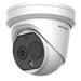 DS-2TD1228T-2/QA IP Turret Termo optická kamera; objektiv 2,1mm, IR 15m, Audio, Alarm, blikač, Fire detection