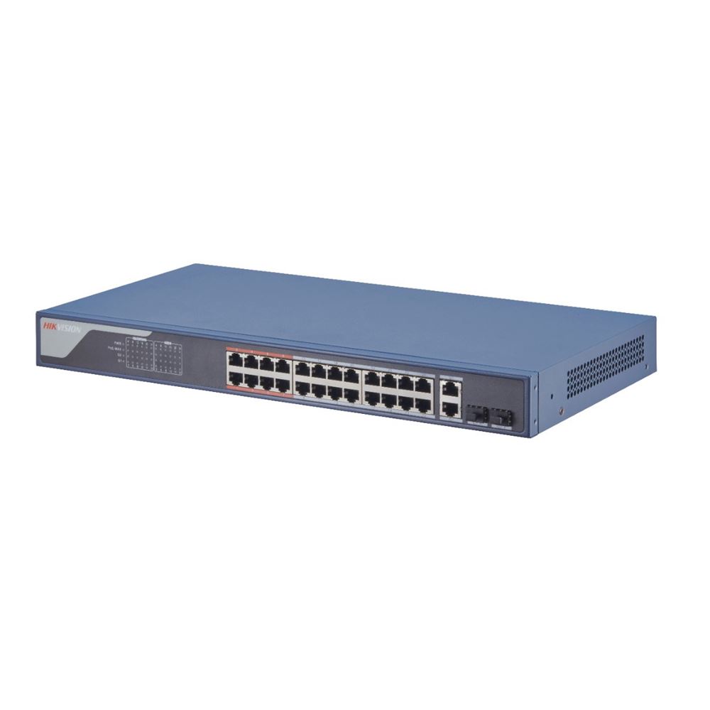 DS-3E1326P-SI Smart managed switch 24x100TX PoE+2x uplink Gb Combo port, 370W, Super PoE