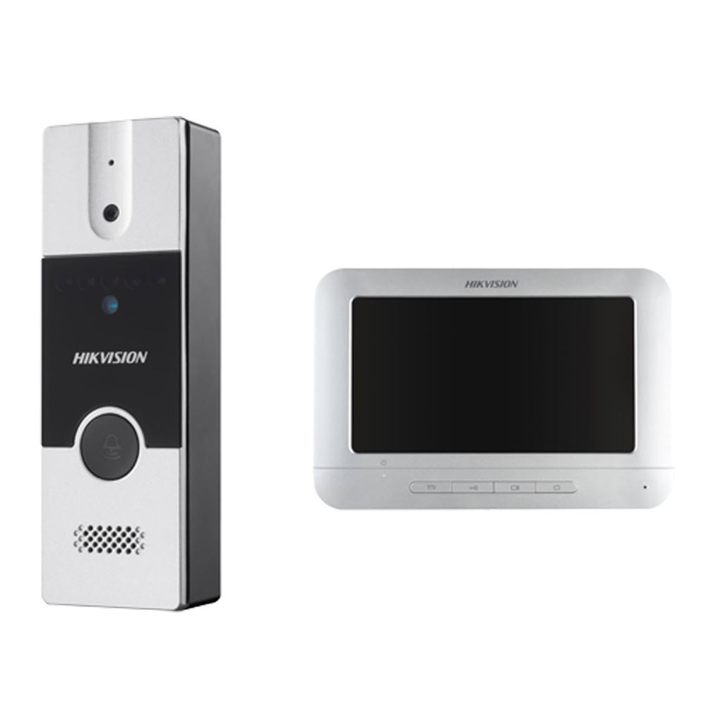 DS-KIS204T Kit videotelefonu, analog. 4-drát, paměť na snímky, bytový monitor + dveřní stanice