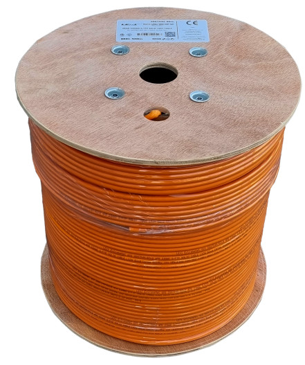 LEXI-Net instalační kabel Cat 6A S/FTP LSZH (B2ca) 500m cívka oranžový