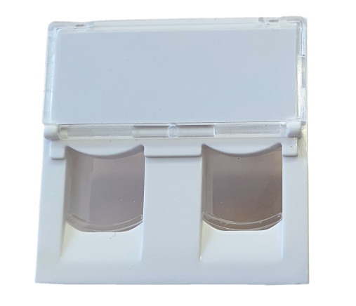 LEXI-Net Modul pro 2x keystone 45x45mm s prachovkou čirou
