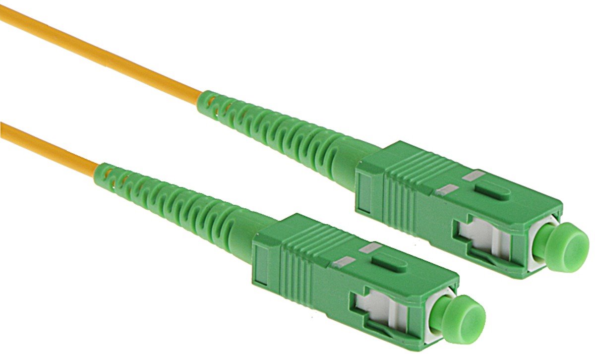 Lexi-Net Patch kabel 09/125, SC(APC)-SC(APC), 0,5m simplex (3mm)