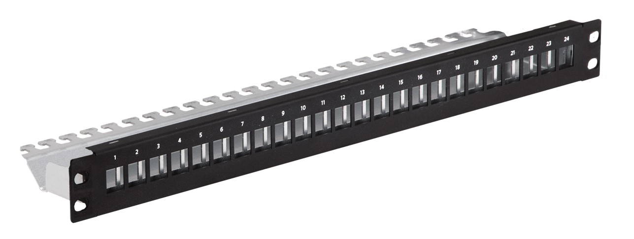 LEXI-Net Patch panel 24 portů neosazený 1U pro UTP/ FTP