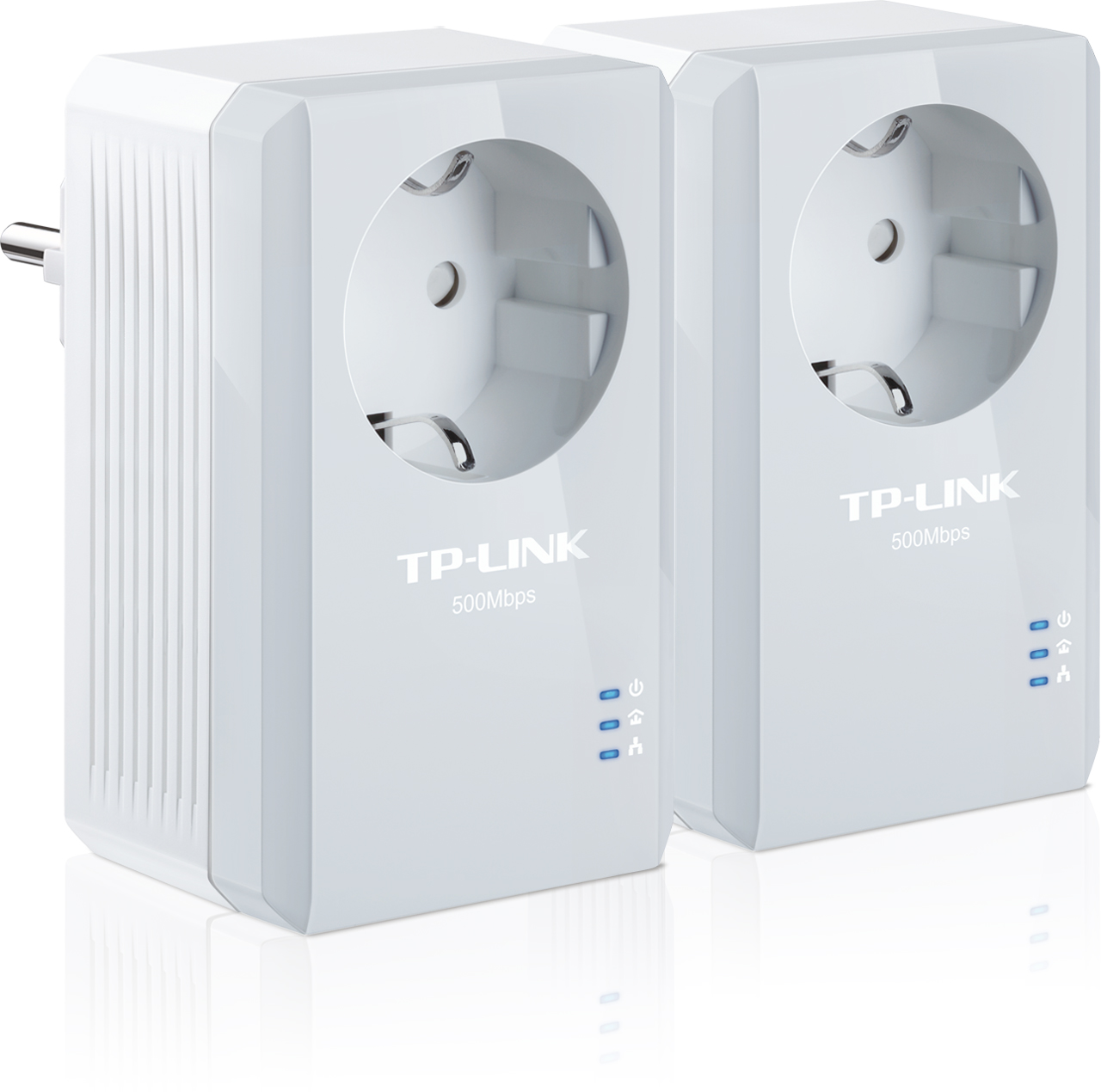 Powerline ethernet TP-Link TL-PA4010P KIT nano adaptér (500 Mbps), průch. zásuvka