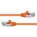 Premiumcord Patch kabel CAT6a S-FTP, RJ45-RJ45, AWG 26/7 0,5m oranžová