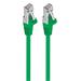 Premiumcord Patch kabel CAT6a S-FTP, RJ45-RJ45, AWG 26/7 0,5m zelený