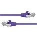 Premiumcord Patch kabel CAT6a S-FTP, RJ45-RJ45, AWG 26/7 1,5m fialová