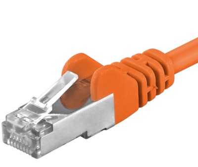 Premiumcord Patch kabel CAT6a S-FTP, RJ45-RJ45, AWG 26/7 1m oranžová