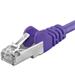 Premiumcord Patch kabel CAT6a S-FTP, RJ45-RJ45, AWG 26/7 2m fialová