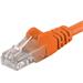 PremiumCord Patch kabel UTP RJ45-RJ45 CAT6 0.25m oranžová