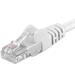 PremiumCord Patch kabel UTP RJ45-RJ45 CAT6 0.5m bílá