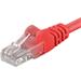 PremiumCord Patch kabel UTP RJ45-RJ45 CAT6 0.5m červená