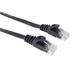 PremiumCord Plochý patch kabel UTP RJ45-RJ45 CAT6 0.5m černá