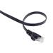 PremiumCord Plochý patch kabel UTP RJ45-RJ45 CAT6 7m černá