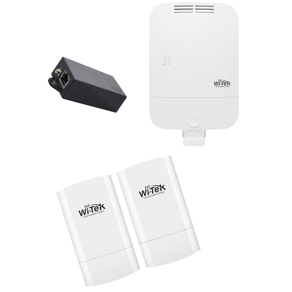 SmartTry Wi-Tek KIT KIT venkovního switche, bezdrátového pojítka a PoE konvertoru
