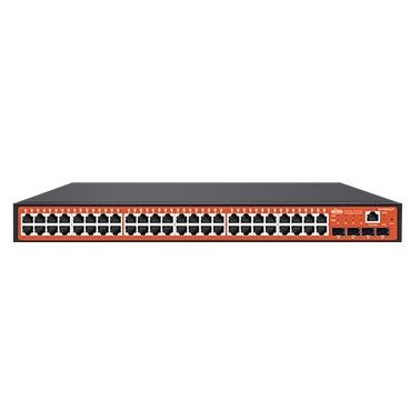 WI-PMS552F 48GE + 4x10G SFP+ L2 Managed PoE Switch; 565W