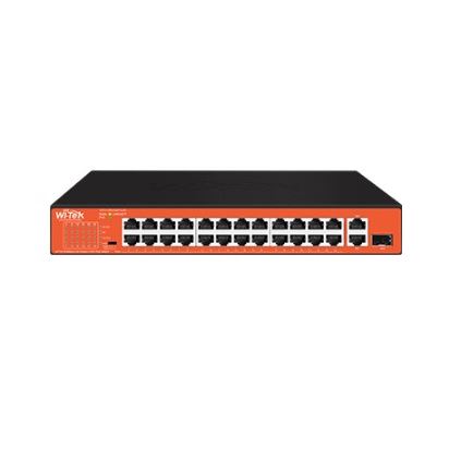 WI-PS526GH 24FE + 1Combo SFP + 1GE PoE switch; 250m; 200W