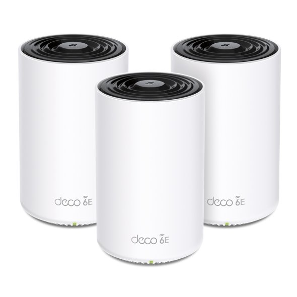 WiFi router TP-Link Deco XE75(3-pack) AXE5400, WiFi 6E, 3x GLAN, / 574Mbps 2,4GHz/ 2402Mbps 5GHz/ 2402 6GHz