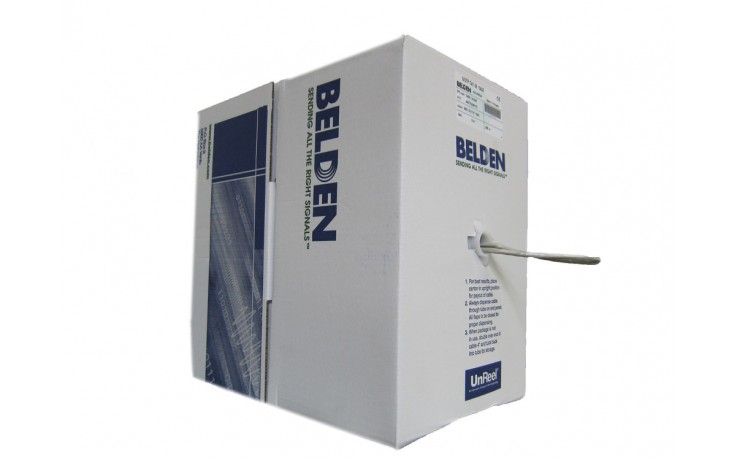 Belden UTP kabel 7965E CAT.6, drát, PVC AWG23, 305m cívka, modrý