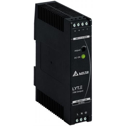 DRL-48V75W1AZ Napájecí zdroj na lištu DIN, 48V, 1.57A, 240W, nastavitelný