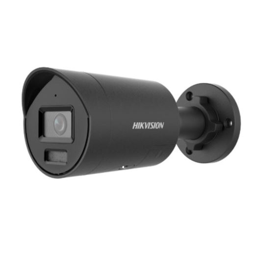 DS-2CD2047G3-LI2UY/SL(2.8mm)/BLACK 4MPix IP Bullet Smart Hybrid Light AcuSense kamera; LED/IR 40m, WDR 130dB, IP67, blikač, černá