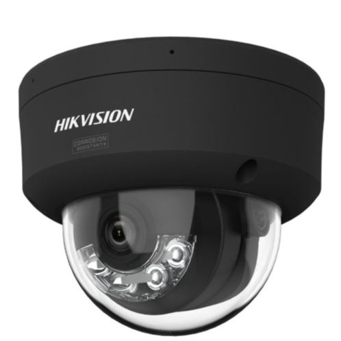 DS-2CD2147G3-LIS2UY(2.8mm)(BLACK) 4MPix IP Dome Hybrid ColorVu AcuSense kamera; LED/IR 30m,WDR 130dB,Audio,Alarm,IP67,IK10, černá