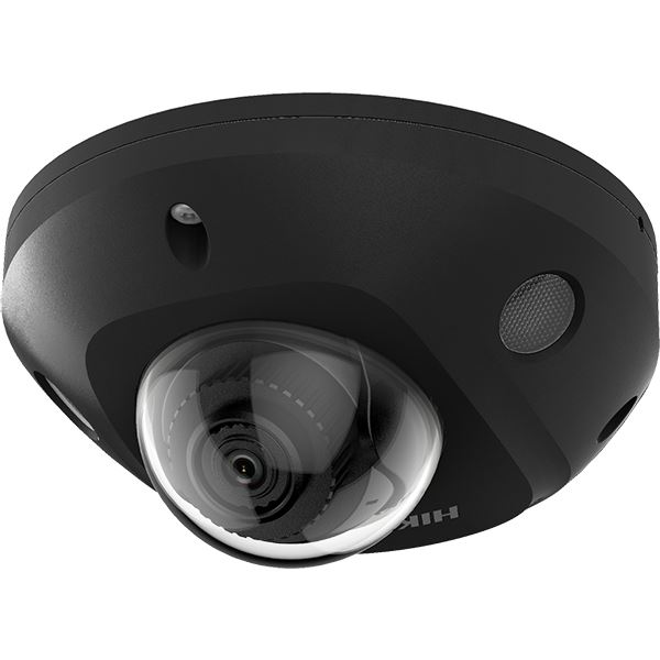 DS-2CD2546G2-IS(2.8mm)(C)(BLACK) 4MPix IP Mini Dome AcuSense kamera; IR 30m, IP67, Audio, Alarm, černá