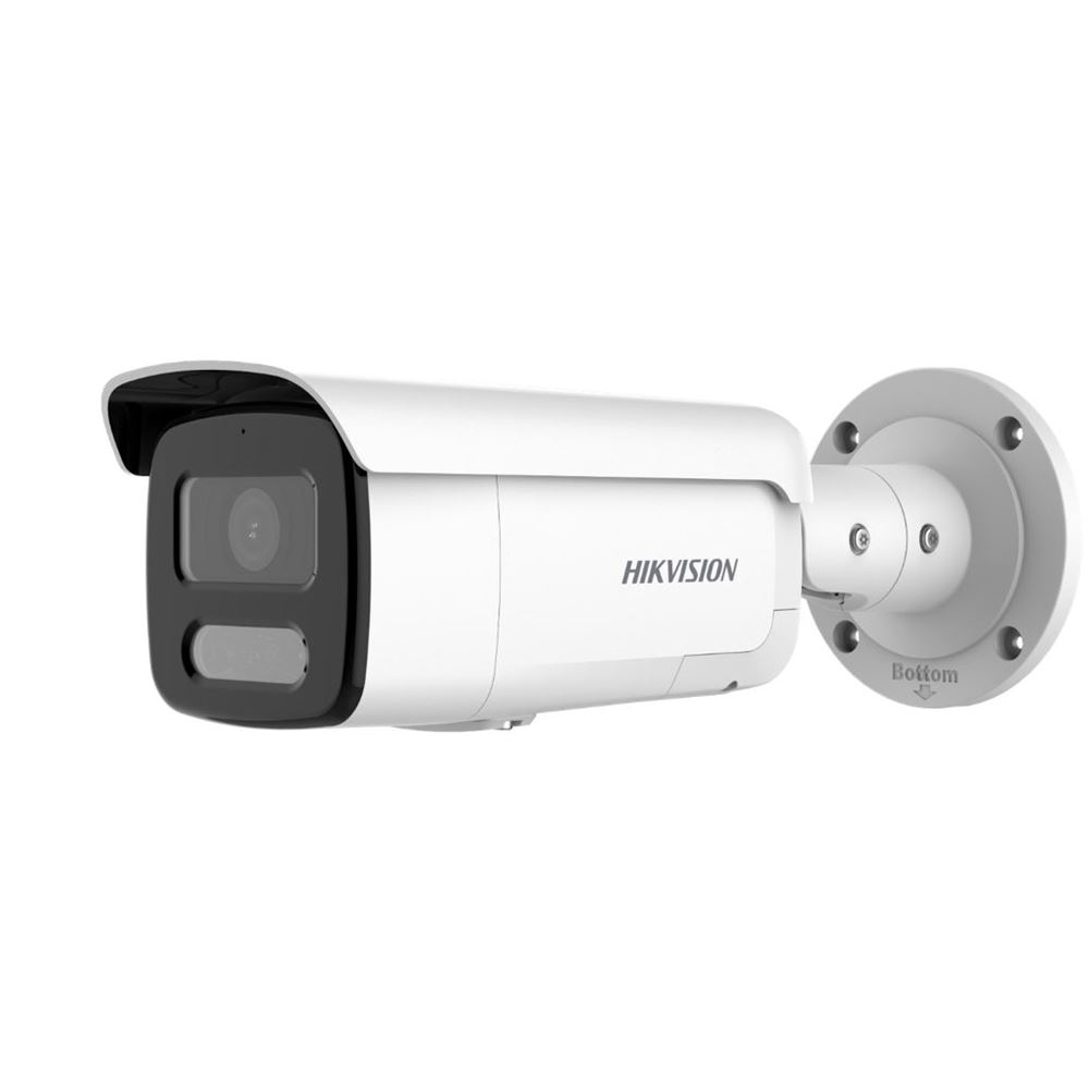 DS-2CD2T47G2-LSU/SL(2.8mm)(C) 4MPix IP Bullet ColorVu AcuSense kamera; LED 60m, WDR 130dB, Audio, Alarm, Blikač