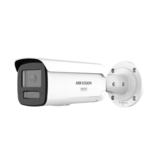DS-2CD2T47G3-LIS2UY/SL(2.8mm) 4MPix IP Bullet Hybrid ColorVu AcuSense kamera; LED/IR 60m, WDR 130dB, Audio, Alarm, IP67, blikač