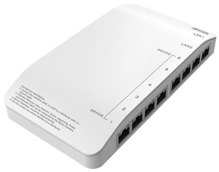 DS-KAD606-P Video/Audio Distributor až pro 6 zařízení + napájecí zdroj