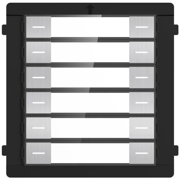DS-KD-K12/S Modul interkomu s 12 tlačítky; nerez