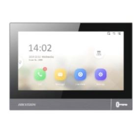 DS-KH8381-WTE1 7" IP bytový dotykový monitor s kovovým rámečkem; Wi-Fi; PoE