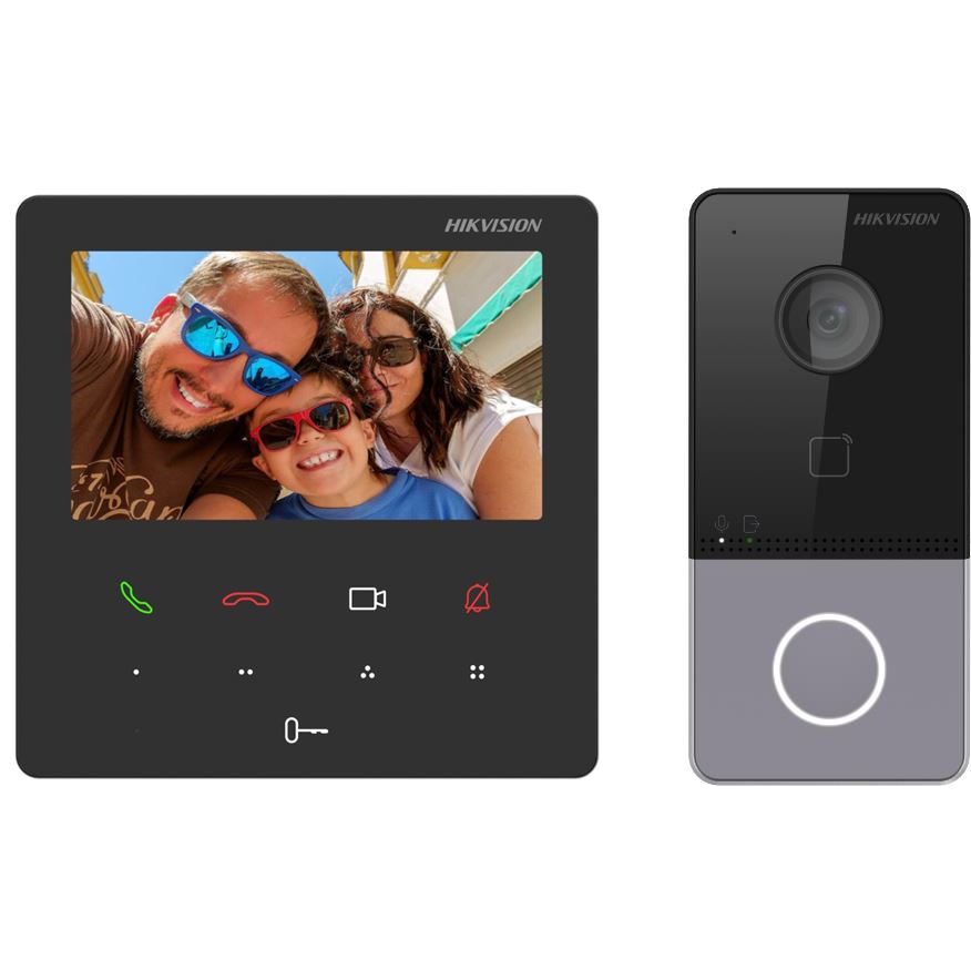 DS-KIS606-P Kit IP videotelefonu, bytový monitor + dveřní stanice + 2x zdroj