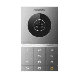 DS-KV7023EY-IME2 2-žilový dveřní interkom s kamerou, čtečkou M1 karet a klávesnicí pro povrchovou montáž