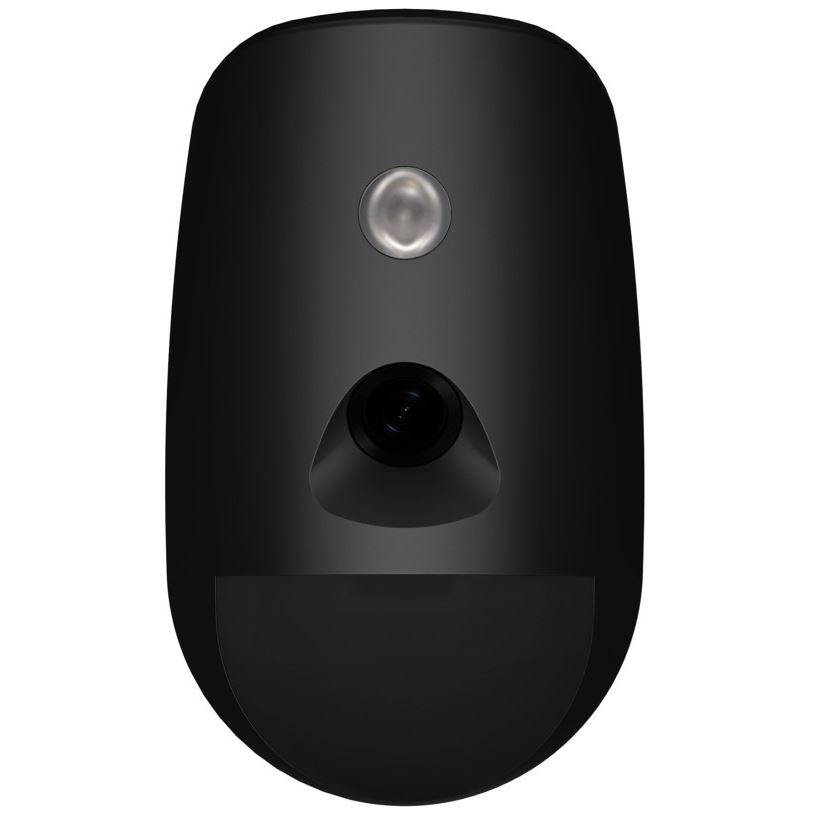 DS-PDPC12PF-EG2-WE(B)/BLACK AX PRO bezdrátový PIRCAM detektor, PET imunita do 30kg, dosah 12m, vějíř, LED přísvit, černý