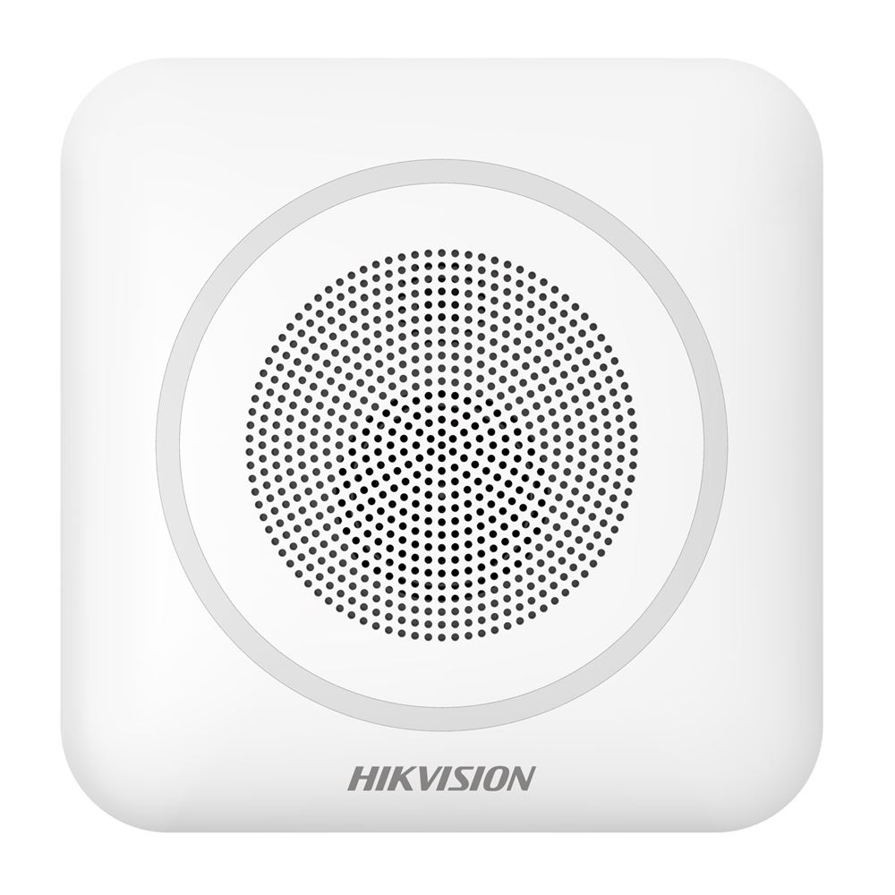 DS-PS1-II-WE/Red AX PRO Bezdrátová vnitřní siréna (červená), mikrofon, baterie/12VDC