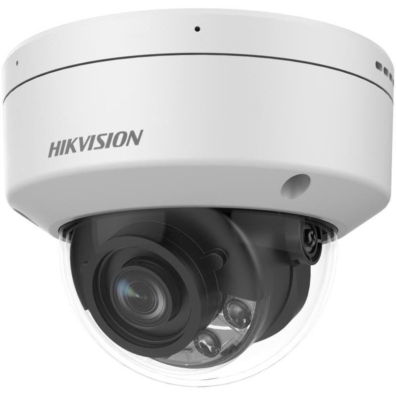 iDS-2CD7D47G0-XS(2.8mm) 4MPix IP Dome Hybrid ColorVu AcuSense kamera; LED/IR 40m, WDR 140dB, audio, alarm, IP67, IK10
