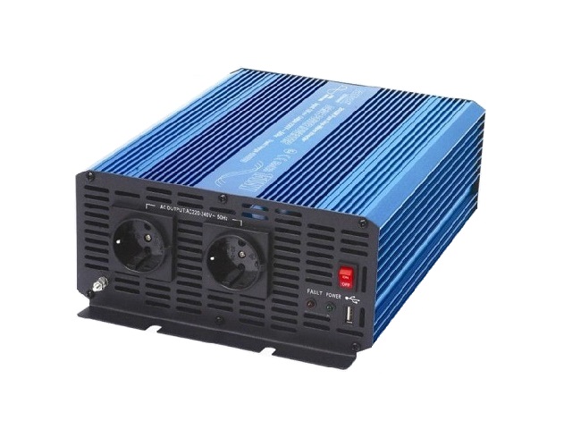 Měnič napětí Carspa P1500UR-12, 12V/230V 1500W čistá sinusovka