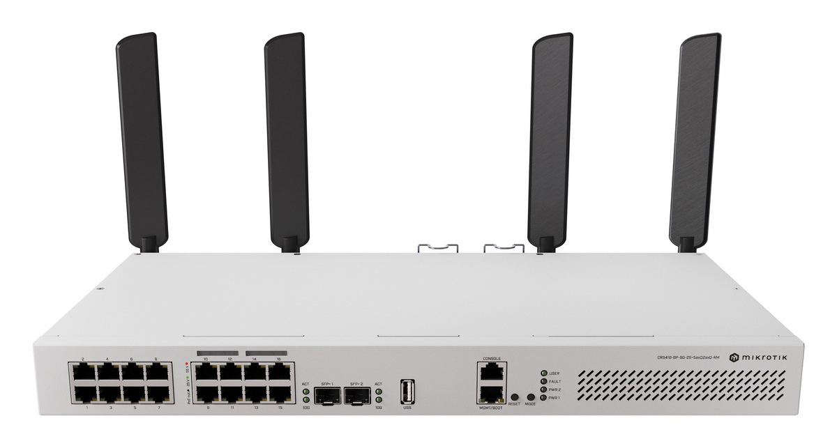 MikroTik Cloud Router Switch CRS418-8P-8G-2S+5axQ2axQ-RM