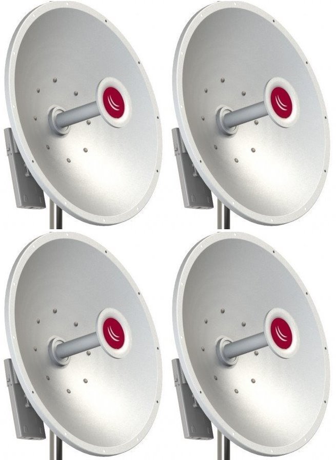 MikroTik MTAD-5G-30D3-PA, mANT30, 30dBi Parabolická anténa Dual 5GHz, 2x RPSMA, precizní úchyt - 4 PACK