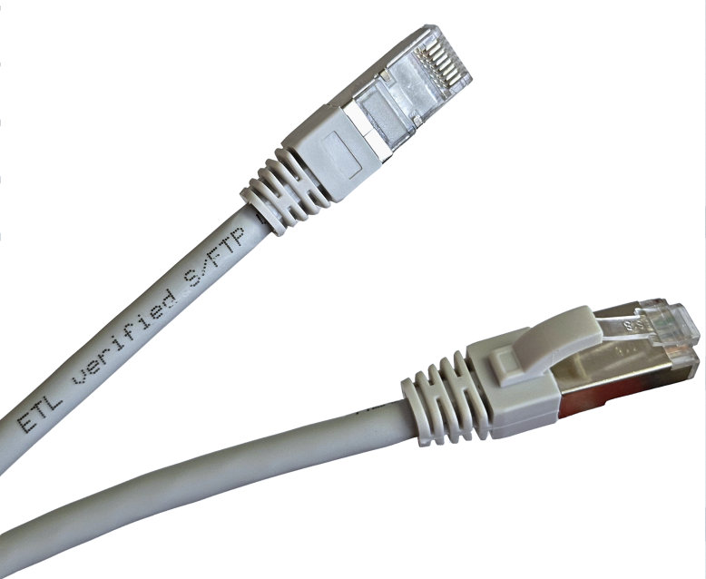 Patch kabel 6A S/FTP LSZH 26AWG Měď - šedý 2m