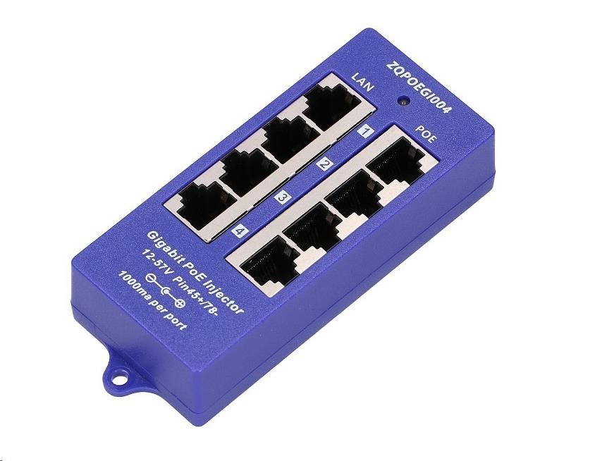 POE-PAN4-GB • Gigabitový stíněný 4-portový PoE panel