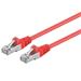 Premiumcord Patch kabel CAT6a S-FTP, RJ45-RJ45, AWG 26/7 1,5m červená