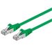 Premiumcord Patch kabel CAT6a S-FTP, RJ45-RJ45, AWG 26/7 1,5m zelený