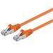 Premiumcord Patch kabel CAT6a S-FTP, RJ45-RJ45, AWG 26/7 10m oranžová